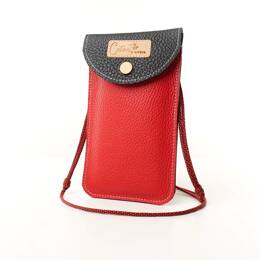 Mini Sac Pochette Cuir téléphone ERI Cardinal