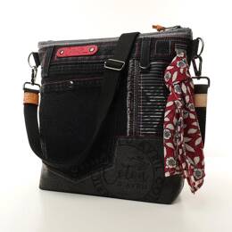 Sac à main Bandoulière BEATRIS Edition  Jean carbone rubis