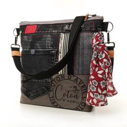 Sac à main Bandoulière BEATRIS Edition  Jean cobalt