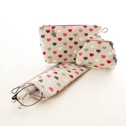 Ensemble 3 Pochettes Cœurs