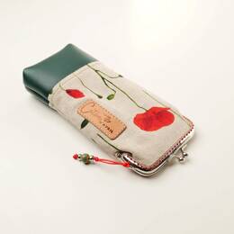 Etui à lunettes Clic-Clac Coquelicot