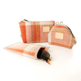 Pochette Trousse Etui à lunettes Mandarine