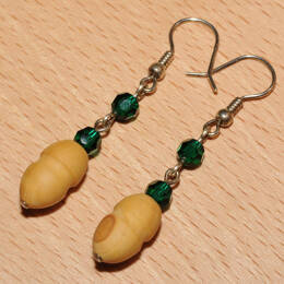 Boucles d'oreilles bois de buis
