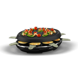 Raclette Colormania, 8 coupelles, Appareil à raclette et gril, Antiadhésif,Raclette et Grill légumes, 8 personnes