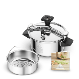 Seb Authentique Eco, Cocotte-Minute® , Inox, Induction, 4.5L,Cocotte-minute