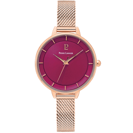 Montre framboise bracelet acier