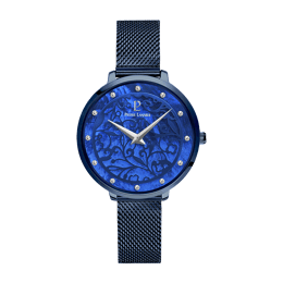 Montre Femme EOLIA Cadran Bleu Bracelet Acier Milanais Bleu
