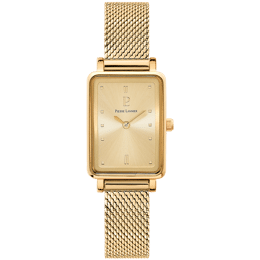 Montre Femme ARIANE Cadran Doré Bracelet Acier milanais Doré