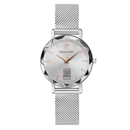 Montre Femme COEUR BATTANT Argenté Cadran Argenté Bracelet Acier milanais Argenté 14 MM
