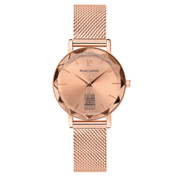 Montre Femme COEUR BATTANT Doré-rose Cadran Doré rose Bracelet Acier milanais Doré-rose 14 MM
