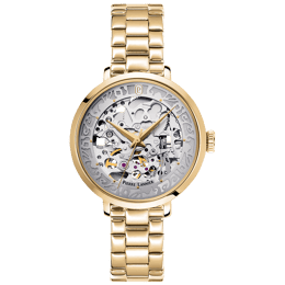 Montre Femme AUTOMATIC Doré Cadran Argenté Bracelet Acier Doré 14 MM