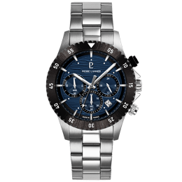 Montre Quartz Homme DECIMA Argenté Cadran Bleu Bracelet Acier Argenté 20MM