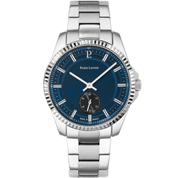 Montre Homme METROPOLITAIN Cadran Bleu Bracelet Acier Argenté