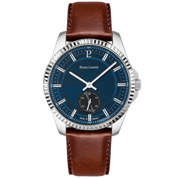 Montre Homme METROPOLITAIN Cadran Bleu Bracelet Cuir Brun