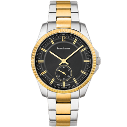 Montre Homme METROPOLITAIN Cadran Noir Bracelet Acier Bicolore