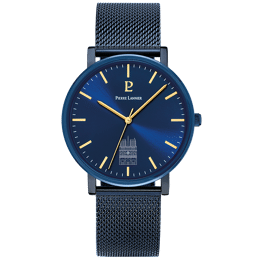 Montre Homme COEUR BATTANT Bleu Cadran Bleu Bracelet Acier milanais Bleu 20 MM