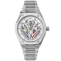 Automatique Homme ARDENT Argenté Cadran Soleillé Blanc Bracelet Acier Argenté 22M