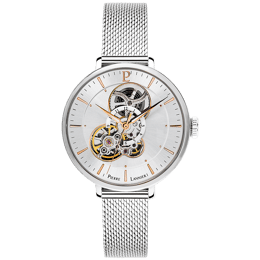 Automatique Femme MELODIE Argenté Cadran Soleillé Argenté Bracelet Acier milanais Argenté 14M