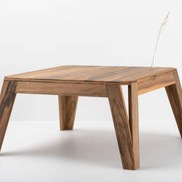 Table basse MéliMélo en noyer 60 x 60 cm