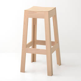 Tabouret haut de bar en hêtre - Wak