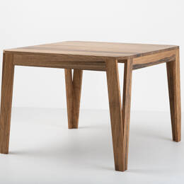 Table Design en Bois Massif  80 x 80 cm - MéliMélo en noyer
