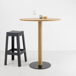Table de Bar Haute Ronde en Bois Massif Diamètre Plateau 50 cm – Bistronome