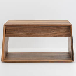 Table basse en bois naturel Noyer - Anouk Petit Modèle