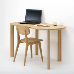Bureau Design en Chêne L.110 x l.52 cm - Couscous