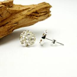 Petites boucles d'oreilles en argent 925 Litchi