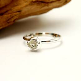 Bague cocon en argent 925 pièce unique collection Pépites