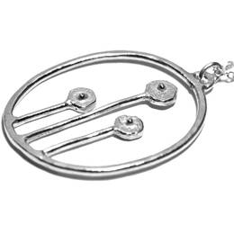 Collier réversible Jardin d'Hiver en argent 925