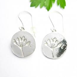 Boucles d'oreilles Herbier en argent 925