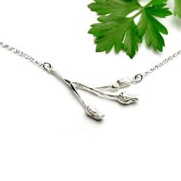 Collier 3 fleurs en argent 925 ajustable Herbier