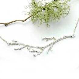 Collier en argent 925 branche ras de cou