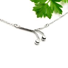 Collier Solanum en argent 925 longueur ajustable