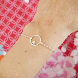 Petit bracelet étoile Nova en argent 925