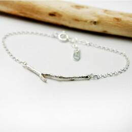 Bracelet branche minimaliste en argent 925