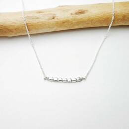 Collier fin ras de cou en argent 925 recyclé minimaliste avec de