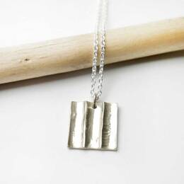 Collier en argent 925 recyclé Bamboo unisexe