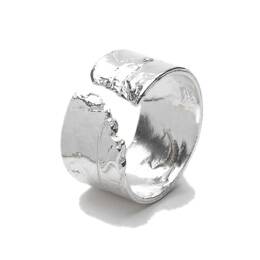 Bague anneau réglable Petite Fleur des Prés en argent 925