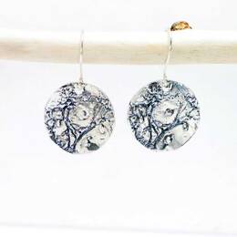 Boucles d'oreilles pendantes Rosée du Matin en argent 925