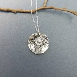 Pendentif sur chaine ajustable Rosée du Matin en argent 925