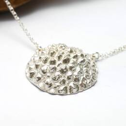 Grand collier en argent 925 réglable Litchi