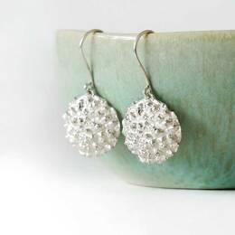 Boucles d'oreilles Litchi en argent 925