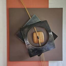 Tableau sculpture art mural "Abstrait" 