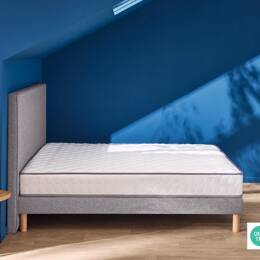 Matelas 90 x 190 cm blanc - Merinos Well Bed