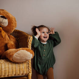 Barboteuse bébé double gaze THYM