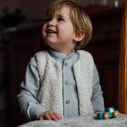 Chemise enfant col officier CEDRAT