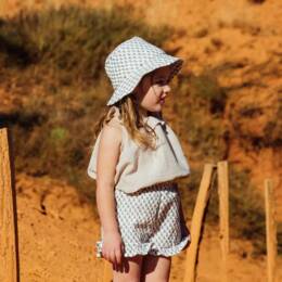 Short fille fleuri moka FIGUIER