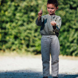 Pantalon enfant en lin ARBOUSIER